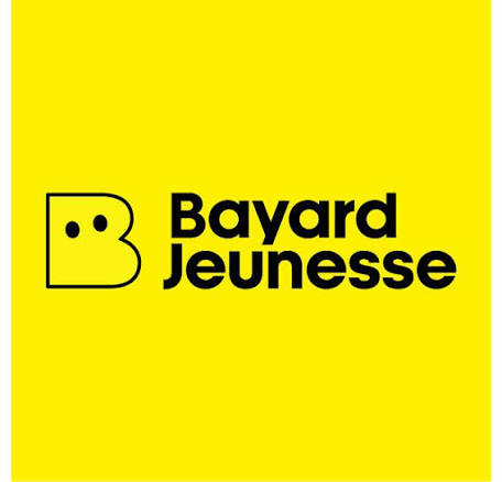 Logo Bayard Jeunesse Logo Bayard Jeunesse : un B majuscule avec deux ronds noirs comme des yeux, fond jeune.